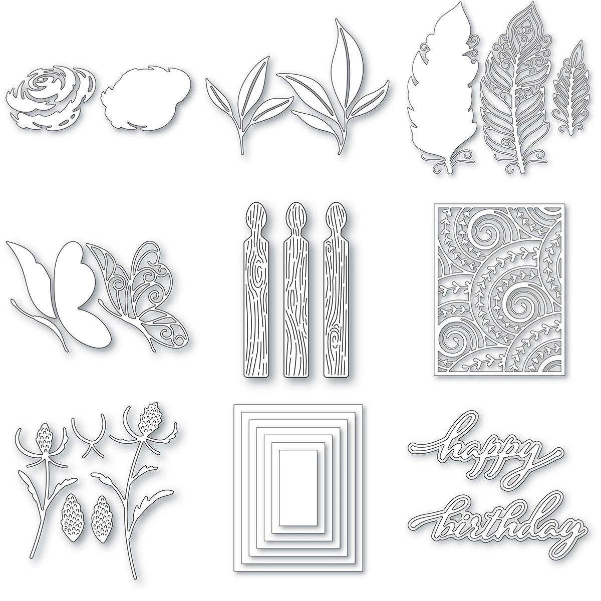Flower Dies Cut Gift Decoration Scrapbooking Stencils For Decoration