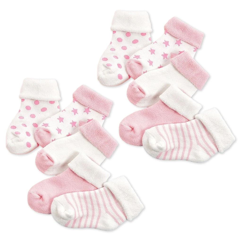 

5 Pairs Winter Unisex Baby Sock Newborn Girls Boys Adorable Socks