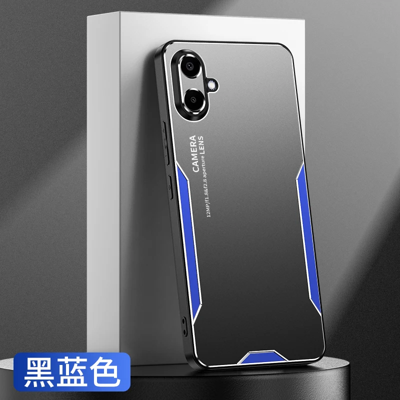 Luxury Metal Matte Camera Protection Phone Case - Shockproof Bumper Cover