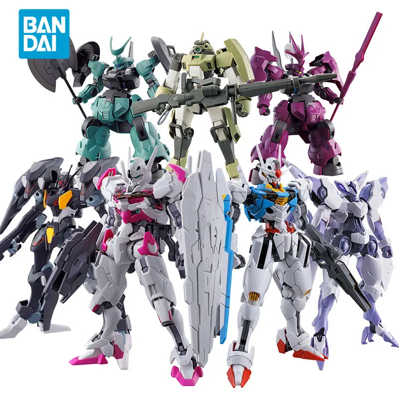 

Spot Direct Delivery Bandai Original GUNDAM Anime Model HG THE WITCH FROM MERCURY Action Figure Assembly Model Toys For Kids