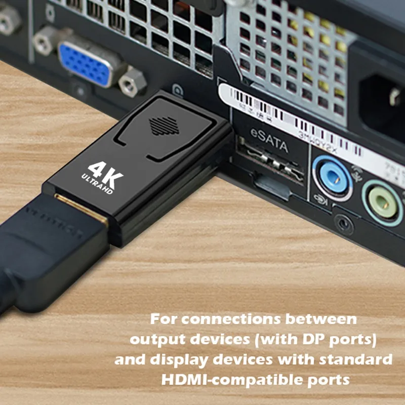 OTG adapter Male To Female 60Hz Video Audio Converter 4K Display Port For PC TV Laptop Projectors DP