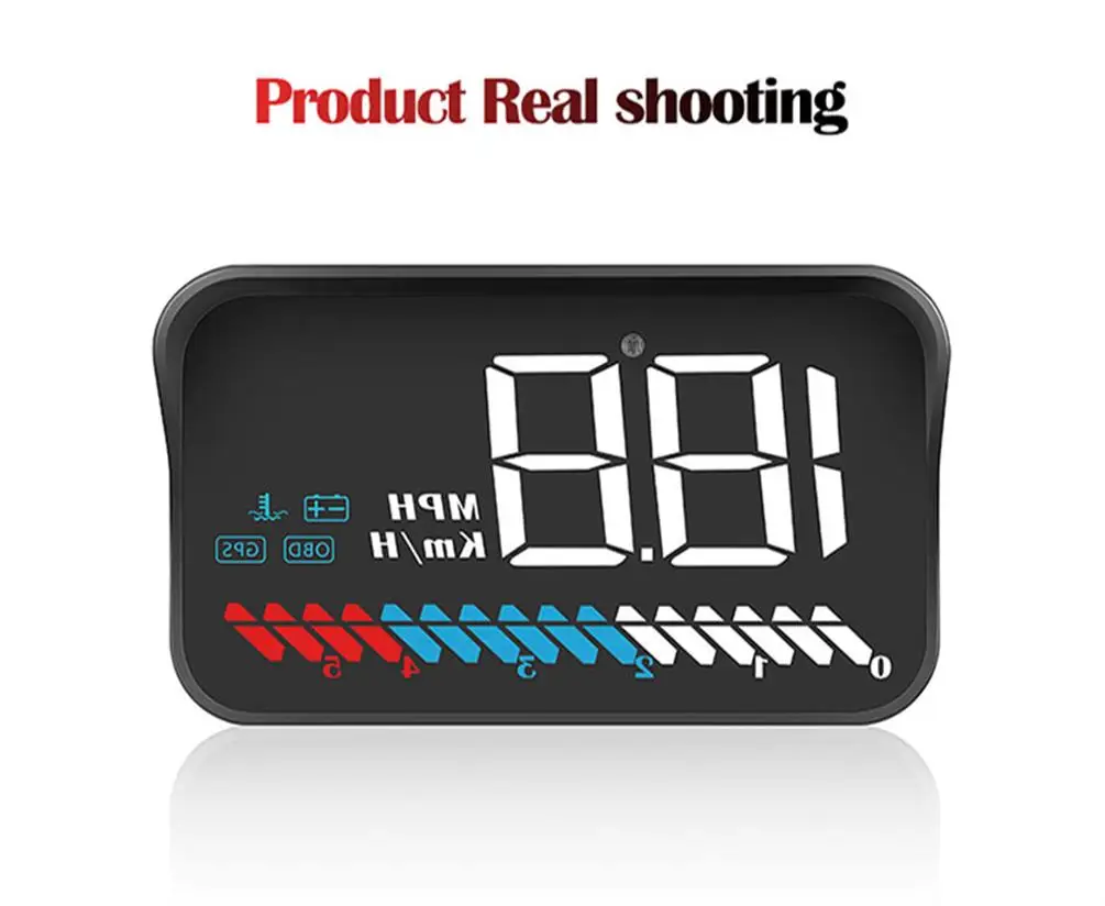 OBD2 HUD GPS ӵ  ӵ  Ÿ   ,  ڵ 溸   ÷, ָ ڵ 12V
