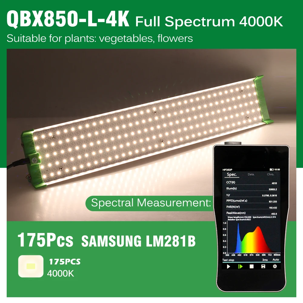 LED Grow Light Grow Light LED Grow Light Samsung LM281B Full Spectrum Plant Growing Lamps Efficient Hydroponics Lamp for Plants Flower Greenhouse Lighting