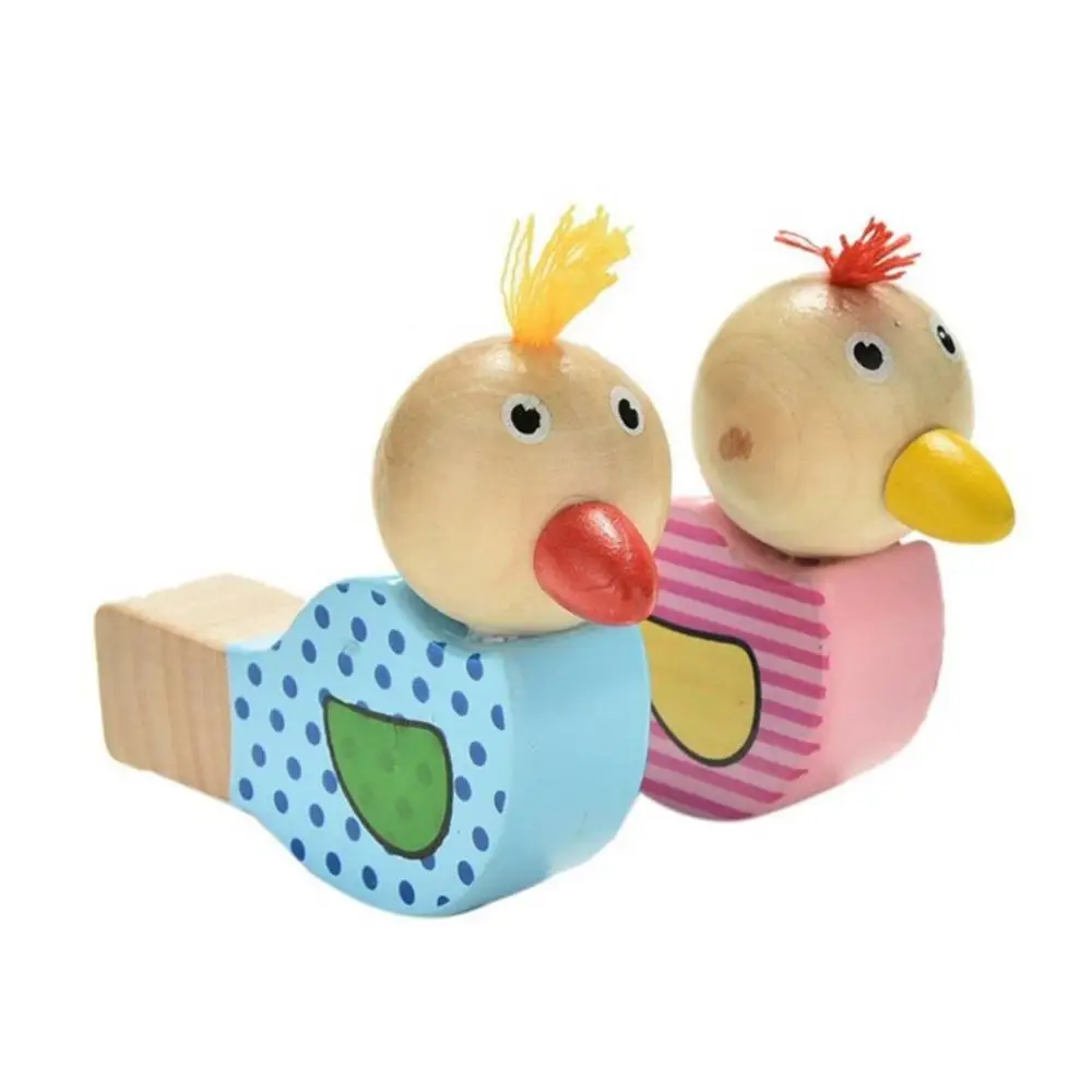 Sifflet trompette oiseau en bois Jouet musical Enfant 3 ans + - Un