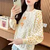 Sweatshirt Feminine Lace Slimming Versatile Age-Reducing Pullover Top 2