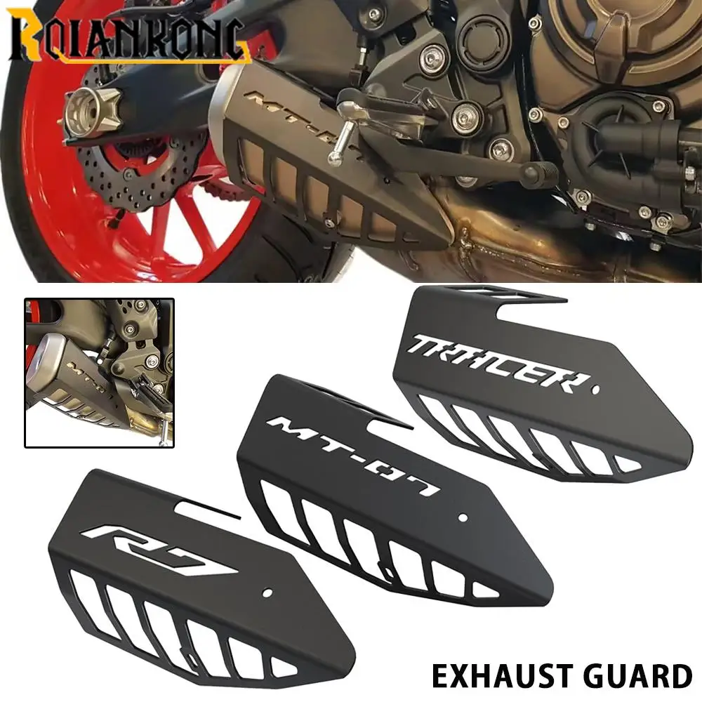 

For YAMAHA YZF R7 MT-07 TRACE MT07 FZ07 MT FZ 07 YZFR7 Motor Accessories Exhaust Muffler Mid Pipe Heat Shield Protector Cover