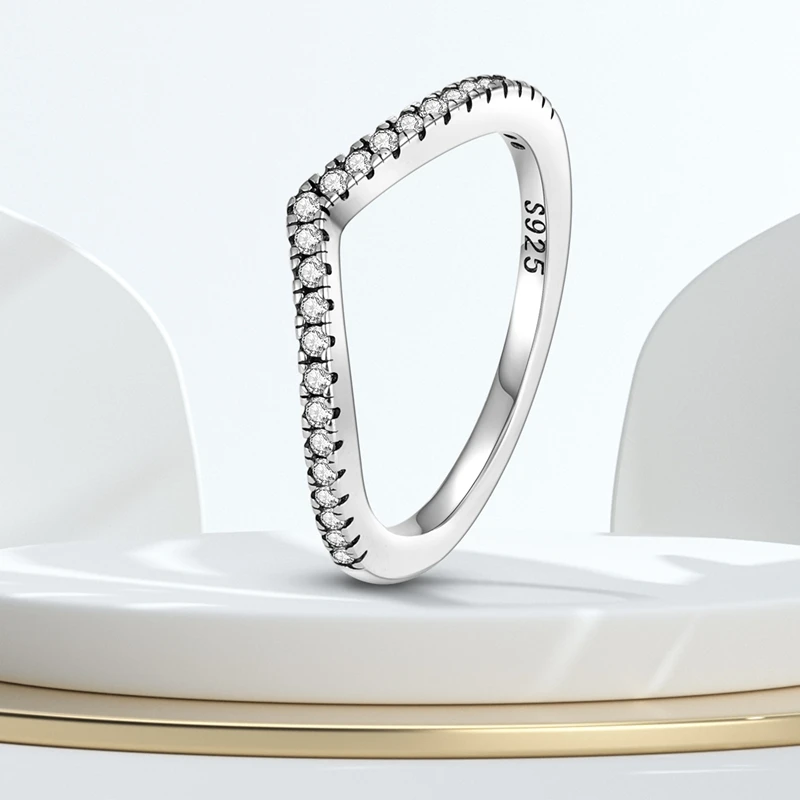 925 Sterling Silver Temperament Geometric Lines Closed Ring For Women Valentine's Birthday Fine Gifts Wedding Jewelry Accessory 4