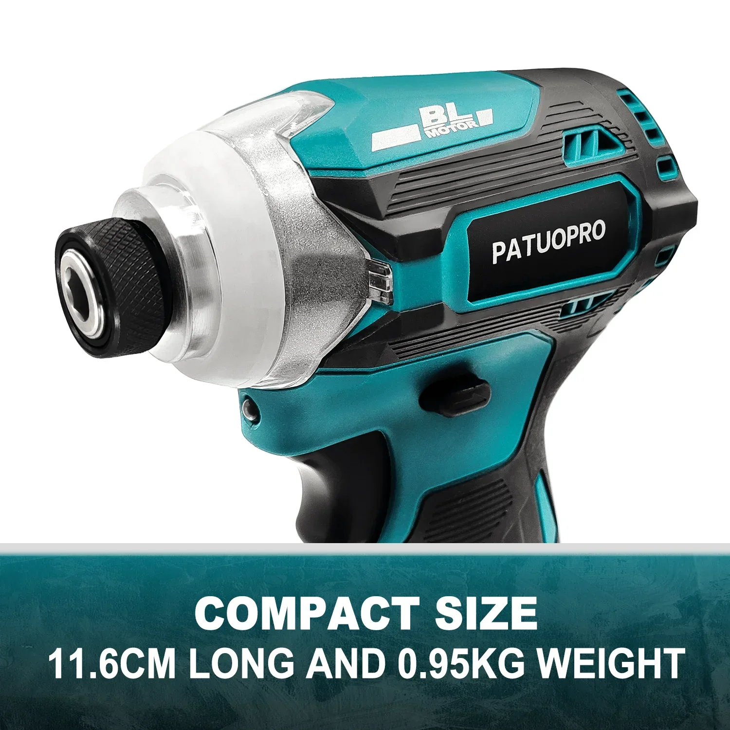 4-Speed Electric Cordless Impact Driver Brushless Rechargeable 1/4-Inch Hex Impact Wrench For Makita 18V Battery(No Battery) 3