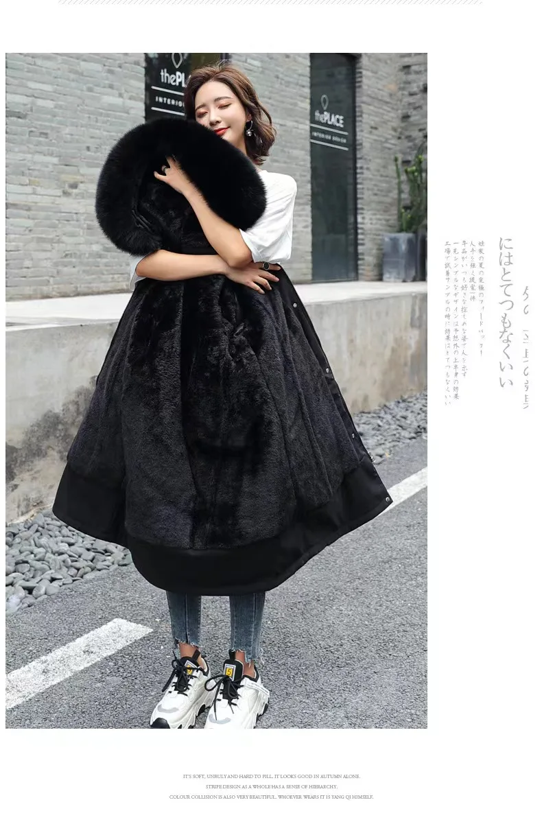 Women's dress Winter new down padded jacket women's mid-length Korean version waist large size padded jacket coat thick pie to o