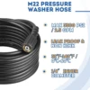High Pressure Washer Hose Cord Pipe CarWash Hose Water Cleaning Extension Hose M22-Pin 14/15 for Karcher Elitech Interskol Huter 4
