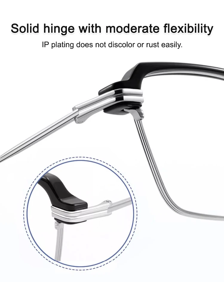 Alterung Myopie Brille Presbyopie Lichtempfindlicher Farbwechsel blendfrei wasserdicht Metall Mode Presbyopie Schatten Hohe Definition – Detail 14
