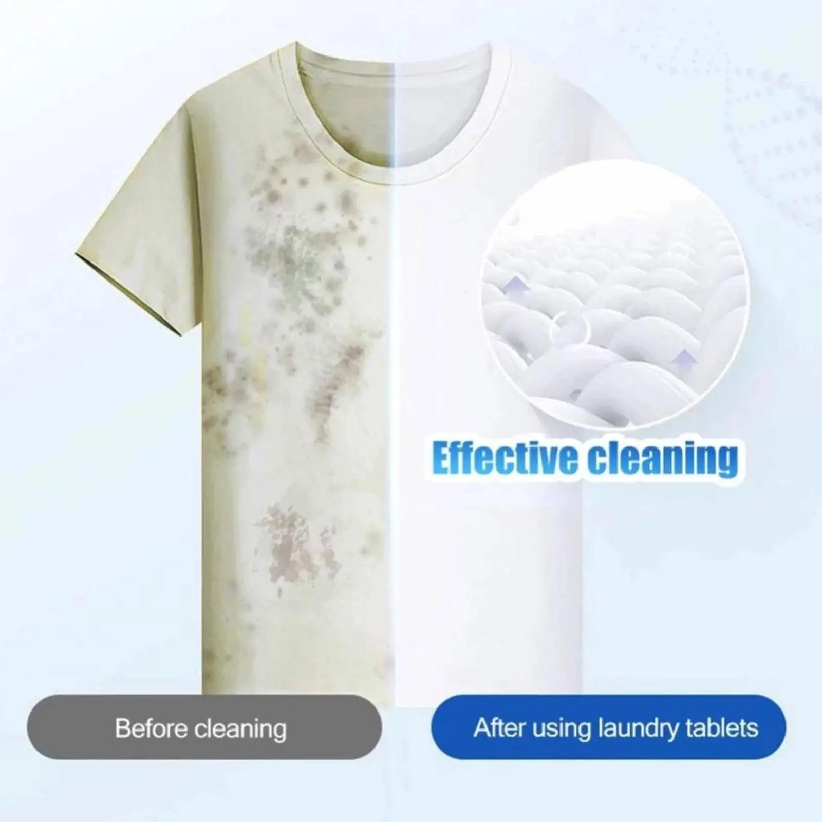 Concentrated Laundry Tablets Strong Decontamination Washing Detergent Powder Supplies Cleaning Clothes Soap Laundry Softene C3T1 laundry tablets