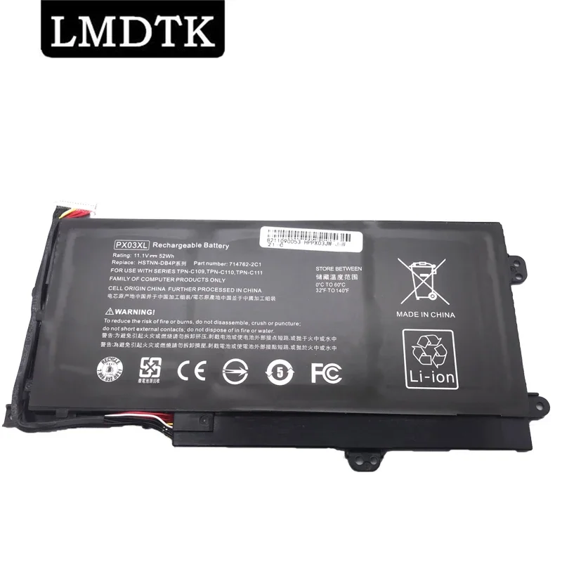 

LMDTK New PX03XL Laptop Battery For HP Envy 14-k000 Touchsmart M6-K TPN-C109 C110