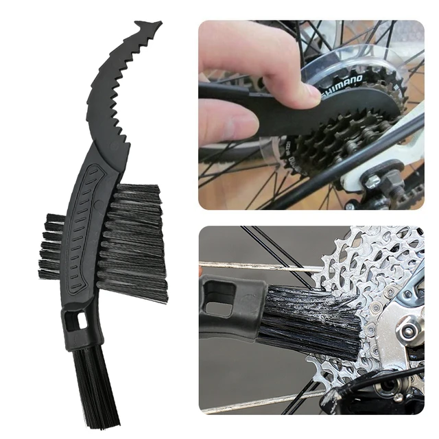 Bike Chain Cleaner Bicycle Motorcycle Chain Cleaning Brush Dual Heads  Cycling Cleaning Kit Chain Maintenance Clean Dirt Tool - AliExpress