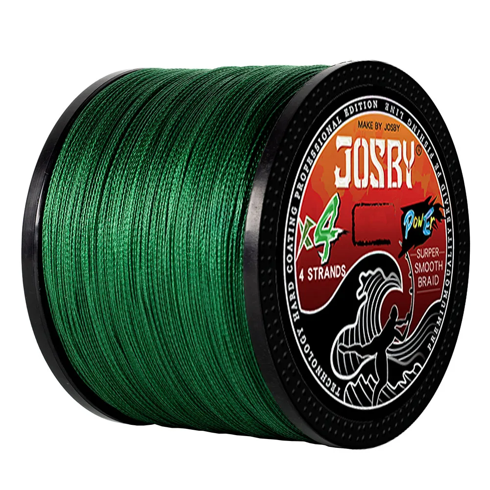 JOSBY Braided Fishing Line 4 Strand 1000M 500M 300M 100M Carp PE Wire  8LB-80LB Japanese Sea Saltwater Cord