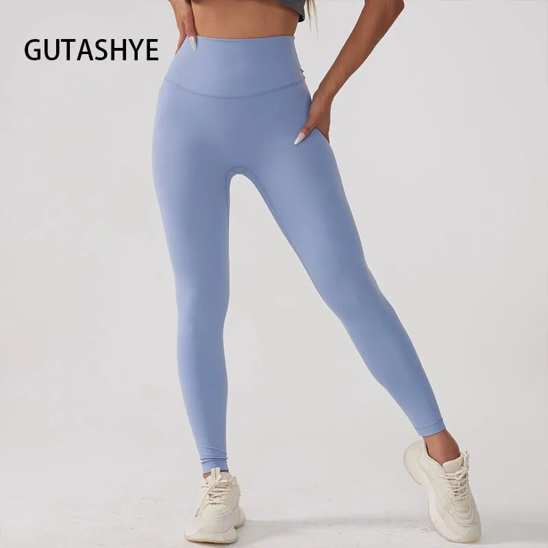 

Women Sport Fitness Leggings High Waist Elastic Sexy Solid Yoga Pants Training Running Gym Quick Dry Breathable Leggings Female