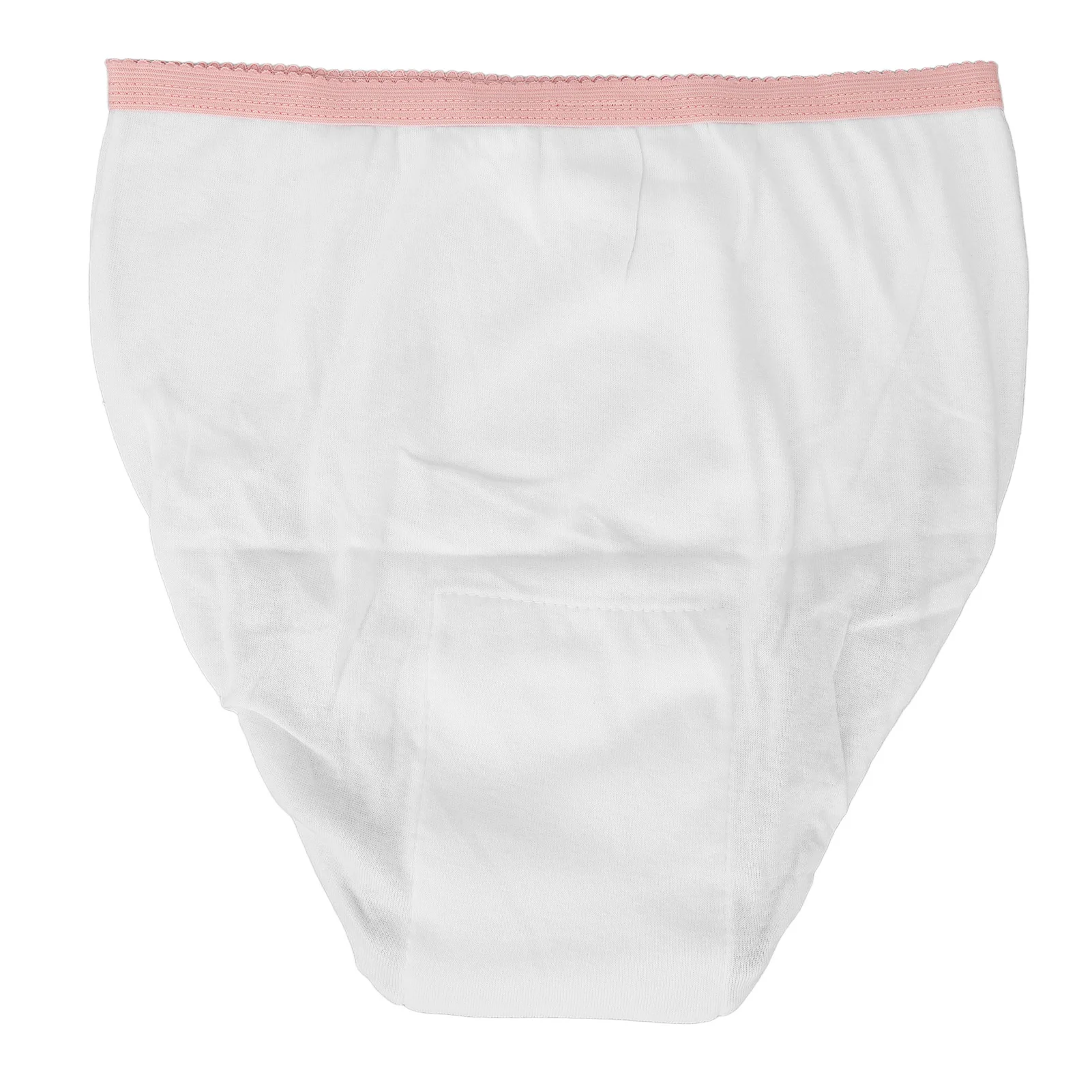 Women Period Panties Breathable Cotton Briefs Physiological Pants White L Size Leakproof Menstrual Mesh Underwear for Female 4