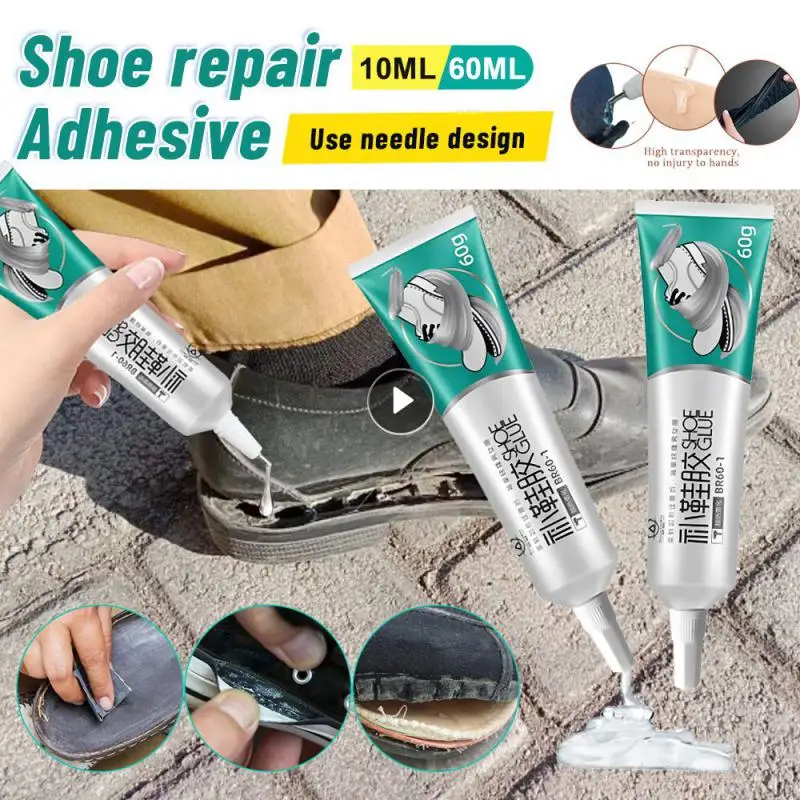 10/60Ml Colla Universale Per Scarpe Adesivo Per Riparazione Di Scarpe Sneakers Impermeabili Boot Sole Bond Adesivo Calafatk Fix Riparazione Strumento 