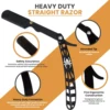 Professional Manual Shaver Straight Edge Stainless Steel Sharp Barber Razor Folding Shaving Beard Trimmer Cutter 2