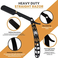 Professional Manual Shaver Straight Edge Stainless Steel Sharp Barber Razor Folding Shaving Beard Trimmer Cutter 2