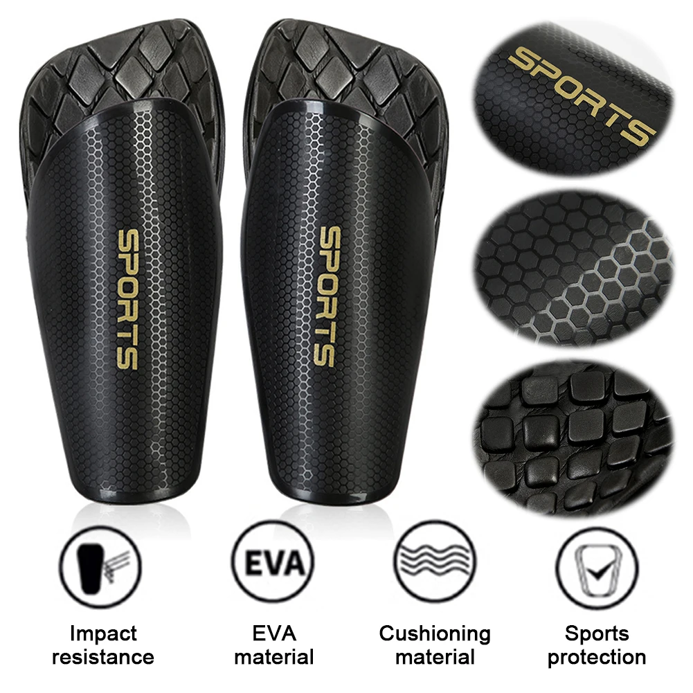 1 Pair Protective Soccer Shin Pads Lightweight Leg Protector Football Protectors Pads for Youth Adults