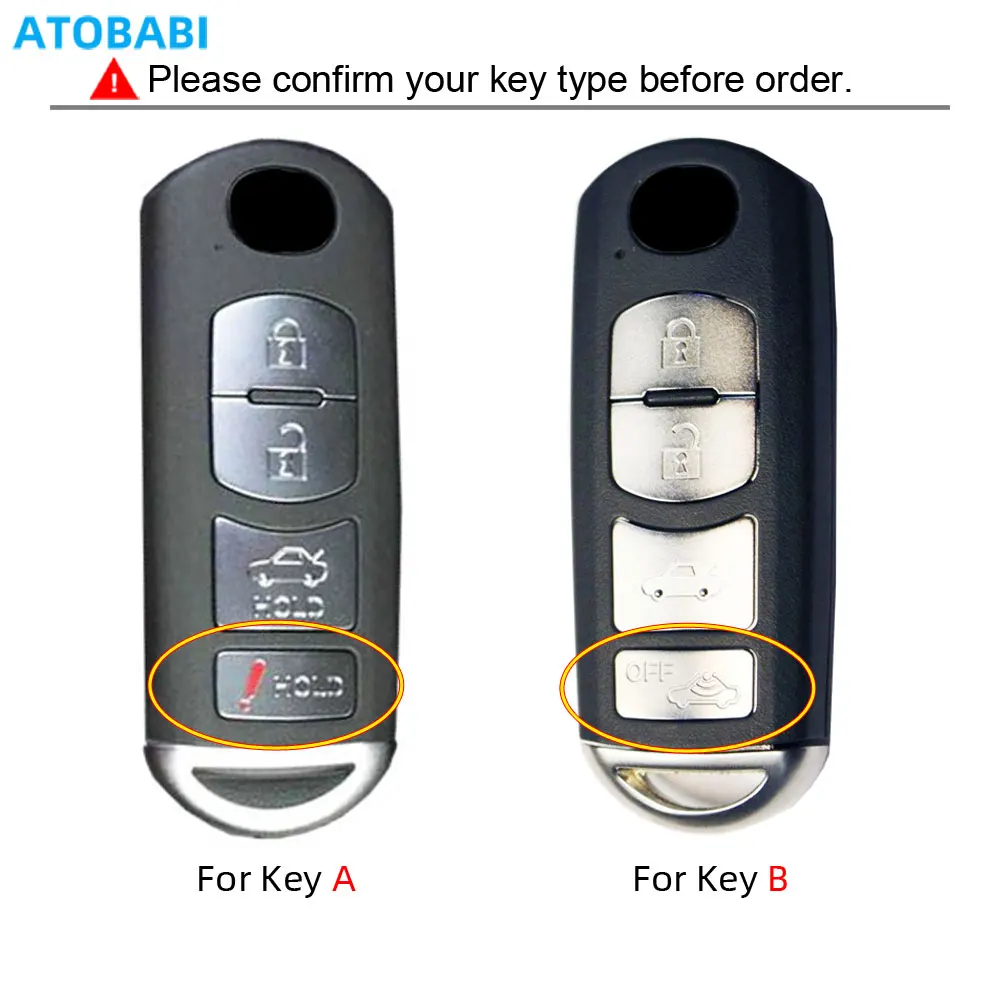 KUNIO Custodia per chiave auto adatta per Mazda 3 CX30