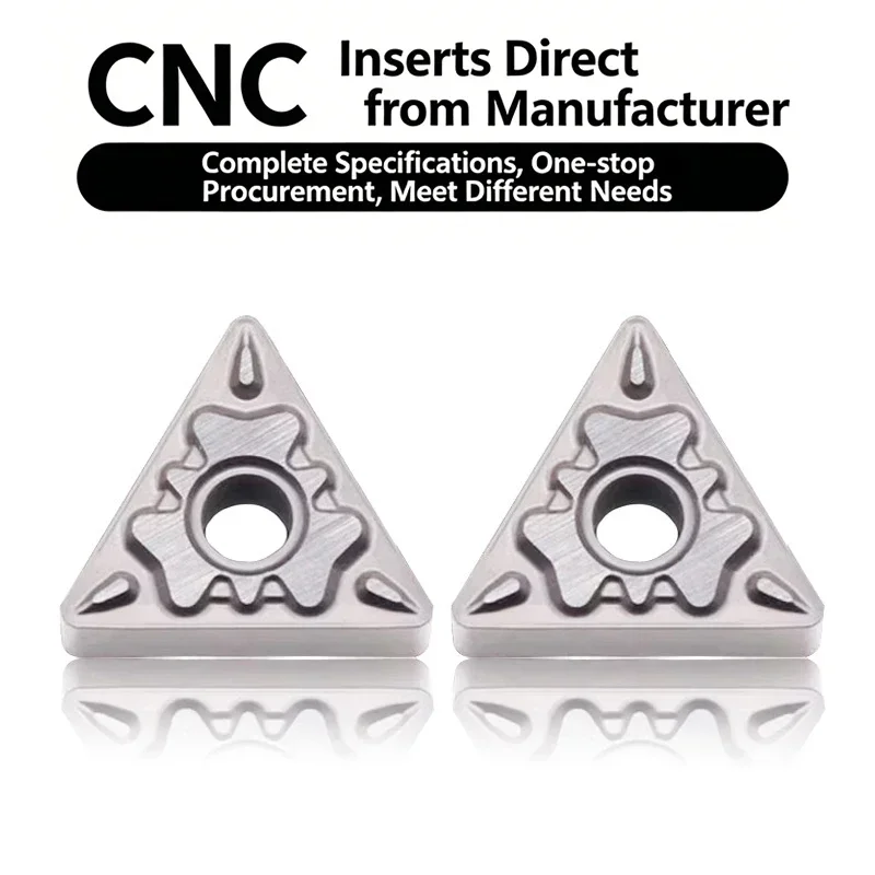 Keramische Dreieckige CNC-Drehwendeplatte TNMG160404-HQ TNMG160408-HQ Externe Drehwendeplatten aus Cermet für die Stahlbearbeitung