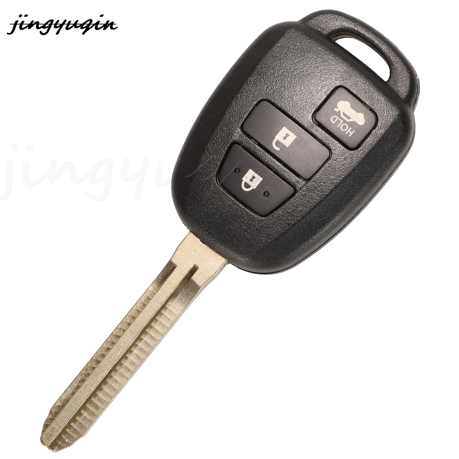 Jingyuqin Replacement Remote Car Key Shell Case with TOY43 Blade