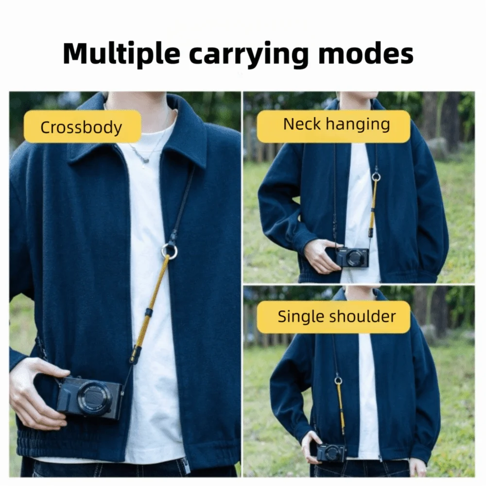 내구성 있는 소재의 카메라 숄더 스트랩, 캐논 G7X 시리즈/리코 GR 시리즈/DJI 포켓 3용 퀵 릴리즈 넥 스트랩 랜야드