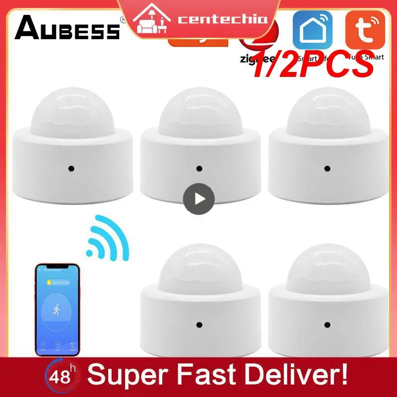 

1/2PCS Zigbee 3.0 Human Body PIR Motion Sensor Tuya Smart Life APP Remote Check Smart Home Security Detector For Alexa