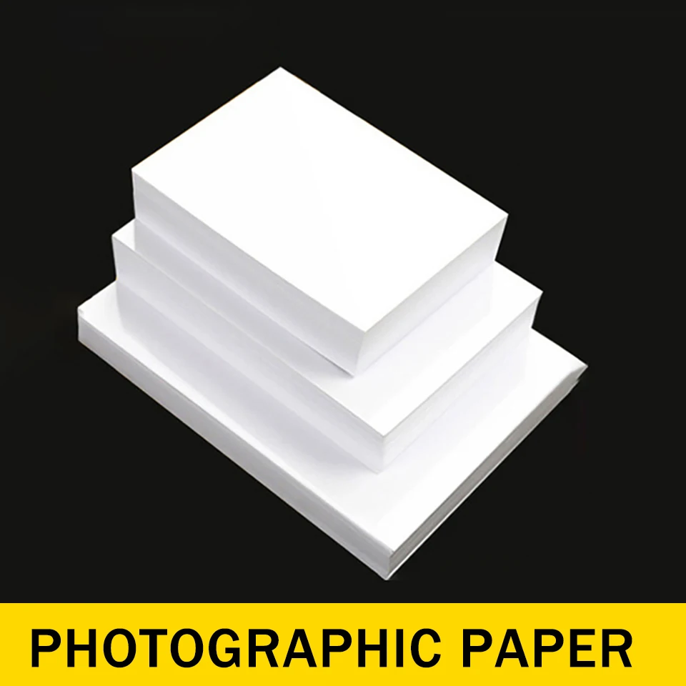 Photo Paper Photo Printing Paper Fniiva 100PCS 3R/5R Glossy 230g High Gloss Quick Dry for Canon Epson HP Inkjet Printer