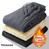 Casual Men's Pants Plus Size Loose-Fit Fleece-Lined Thickened Waterproof Warm Sports Ankle Pants For Autumn Winter