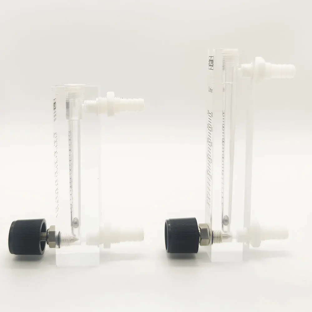 LZQ-6,7 Acrylic Air Flow Meter (H = 120mm Gas Flow Meter) with Control Valve for Oxygen Conectrator It Can Adjust