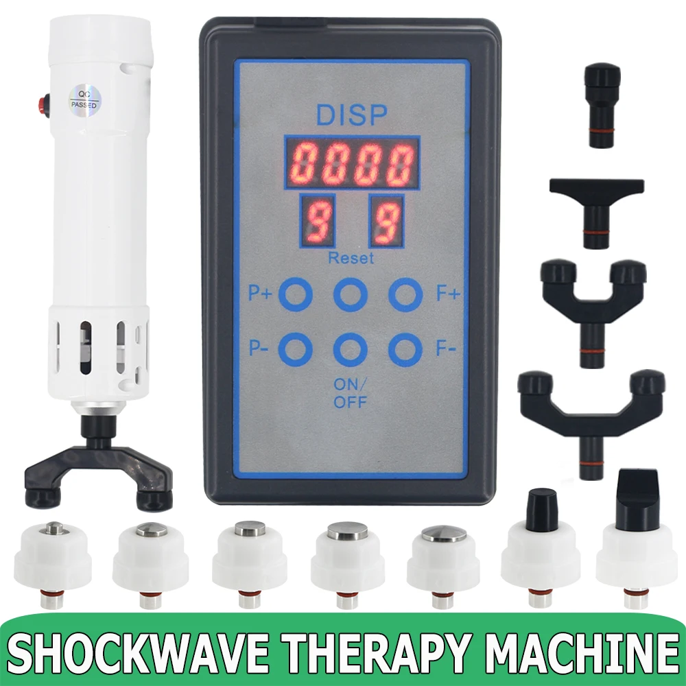 

Shockwave Chiropractic Adjusting Tools 2 IN 1 Massager ED Treatment Muscle Pain Relief Professional Shock Wave Therapy Machine