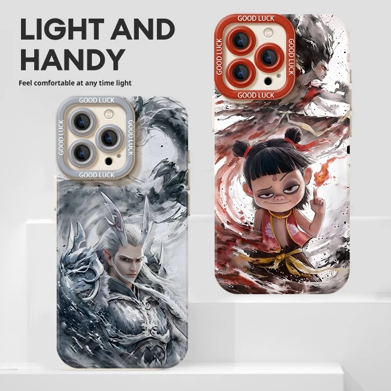 Nezha 2 Demon Boy Animation Silicone Phone Case Collection