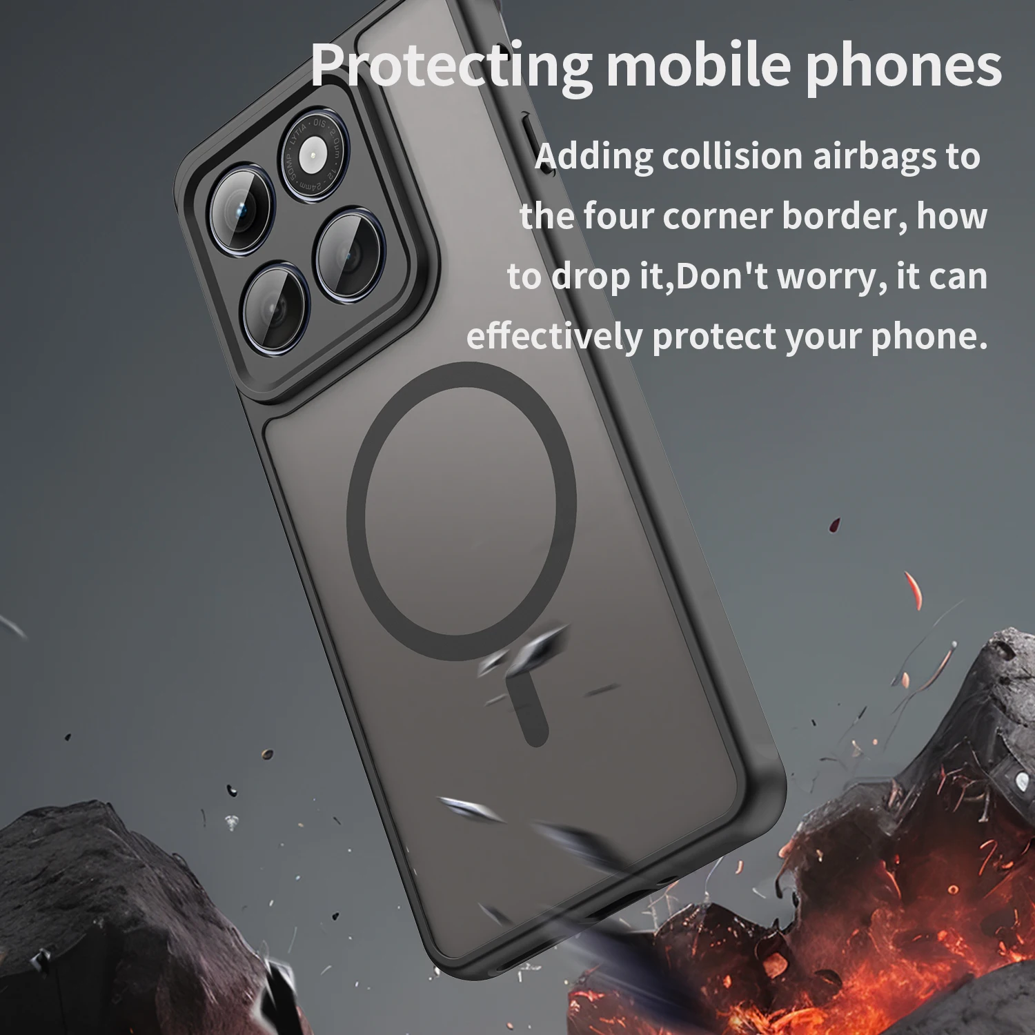 Matte Finish Translucent Case with MagSafe & Drop Protection