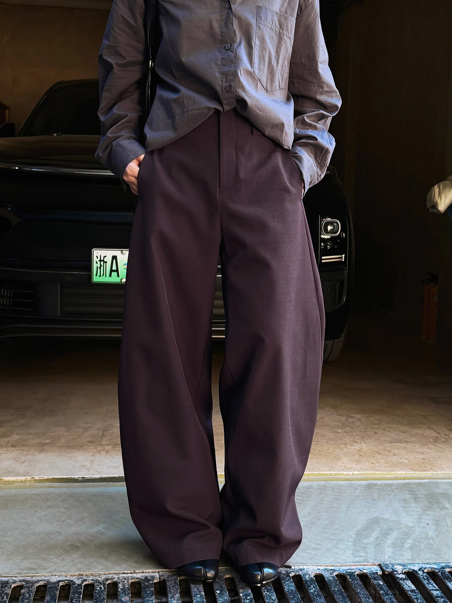 [LANMREM] Office Lady Suit Wide Leg Pants For Women High Waist Solid Color Female Casual Trousers 2025 Spring New 26Z1277