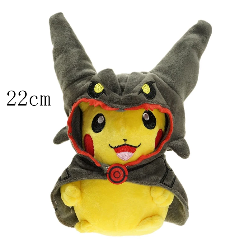Cosplay Pikachu Pokemon Plush Cos Eevee Charizard Snorlax Garchomp Tyranitar Hydreigon Ampharos Stuffed Doll Toy For Kid Gift