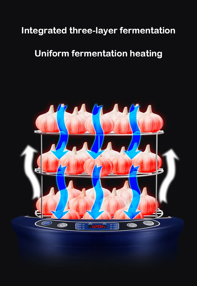 DMWD 6L Black Garlic Fermenter Electric Garlics Smart Fermentation Machine Automatic Zymosis Pot Natto Yogurt Maker 220V
