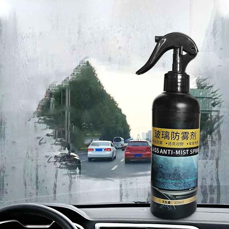 300ml Car Glass Anti-fog Spray Kits Car Windshield Window Glass Film Coating Agent Surfactant Anti-fog Rainproof Agents