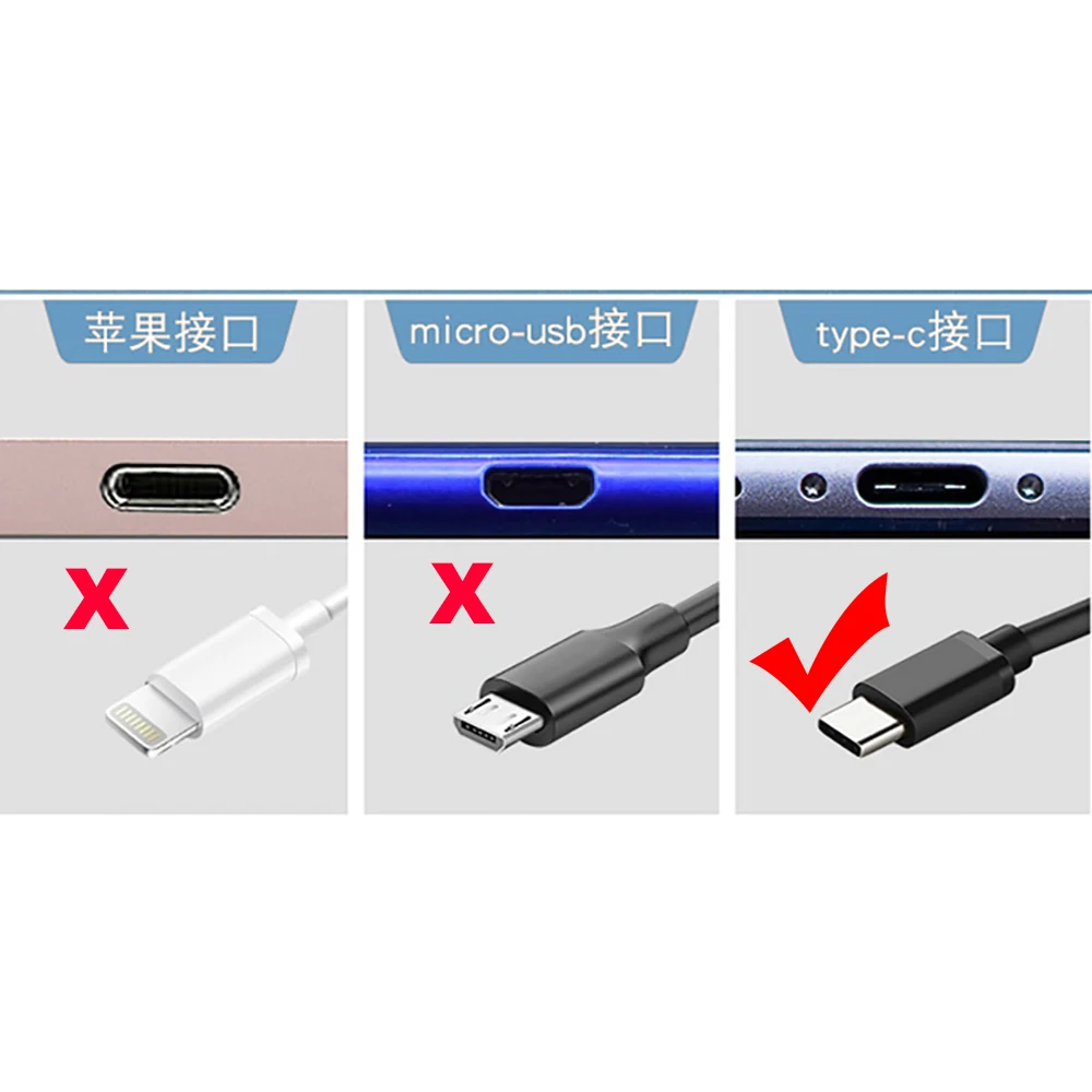 USB Type-C Charge Port Dust Plug Set - 10 Pack Dust Protectors