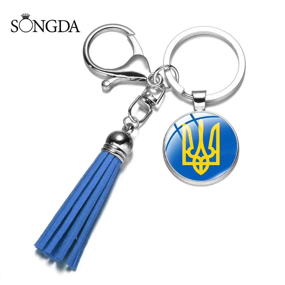 Key Chains Accessories Tassel Keychains Cabochon Charm Vintage Leather Tassel Aliexpress