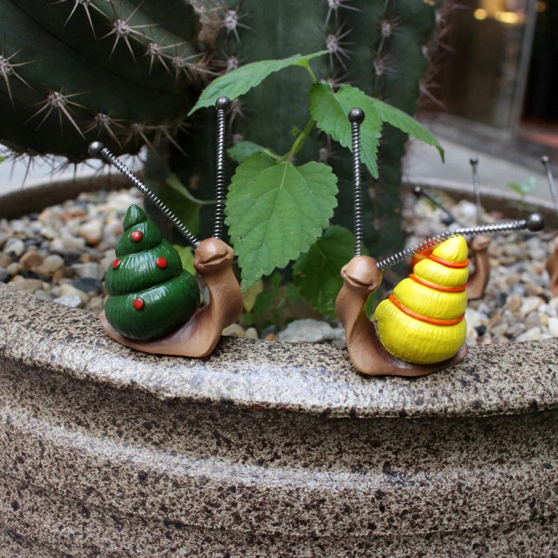 Mini Snail Garden Sculpture Set 4 | Mini Snail Garden Sculpture Set 4