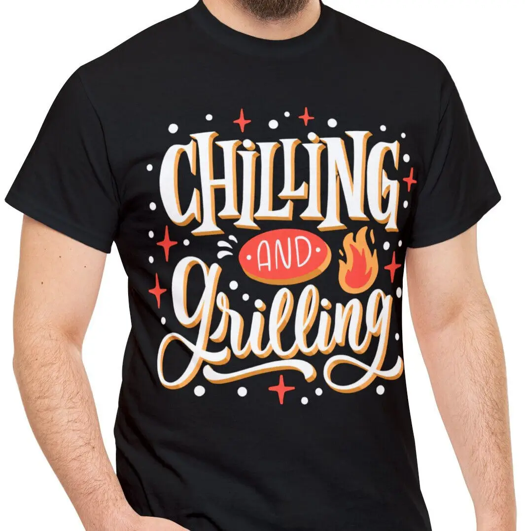 Chef Cook Grill Master Foodie Bbq Uomo Figlio Papà Fidanzato T Shirt S M L Xl Maniche Lunghe O Corte