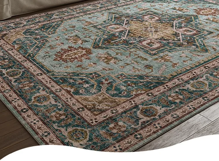 Retro Persian Type Rug Bohemian Living Room Decorative Carpet Comfortable Soft Bedroom Rug Non Slip Machine Washable Carpets 양탄자