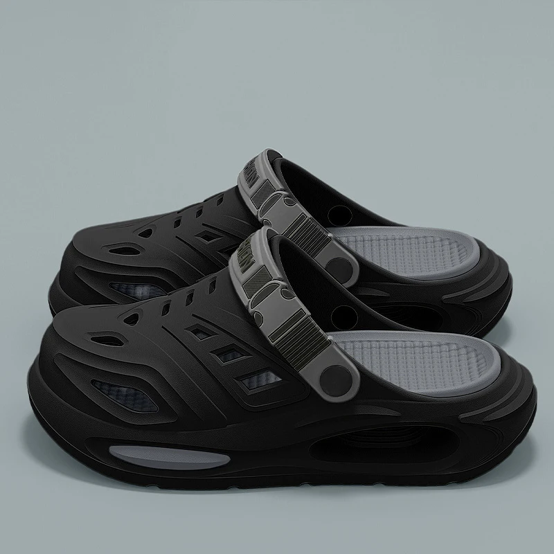 Chaussures de grotte d'été pour hommes et femmes, sandales respirantes à la mode avec semelles intérieures amovibles, pantoufles épaisses rembourrées antidérapantes