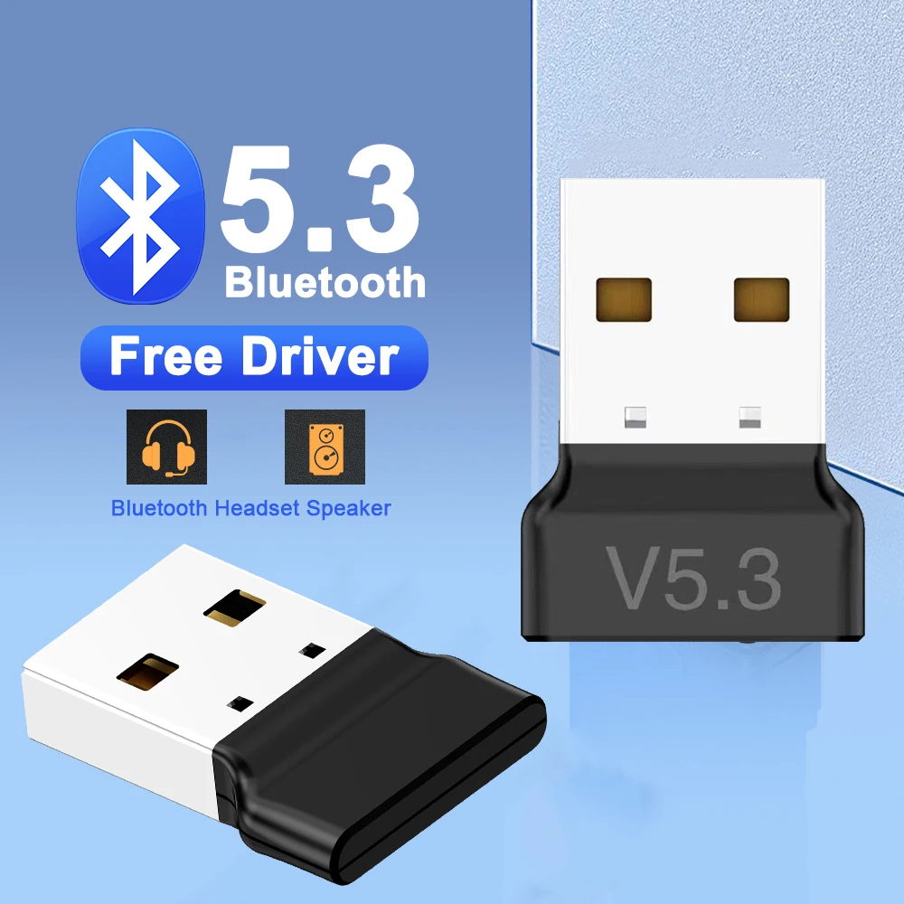 USB Bluetooth 5.3 Wireless Audio Music Adapter Dongle Receiver GXXPA L3X2