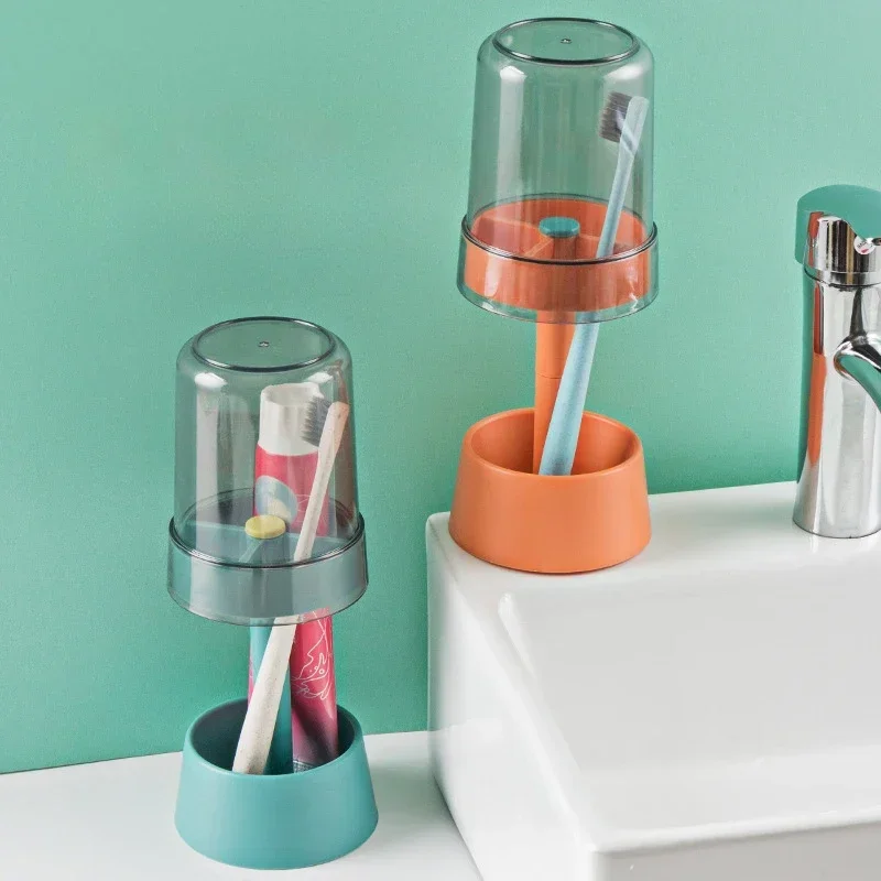 New Toothbrush Toothpaste Shelf Simple Toothbrush Mouthwash Cup Bathroom Wash Cup Holder