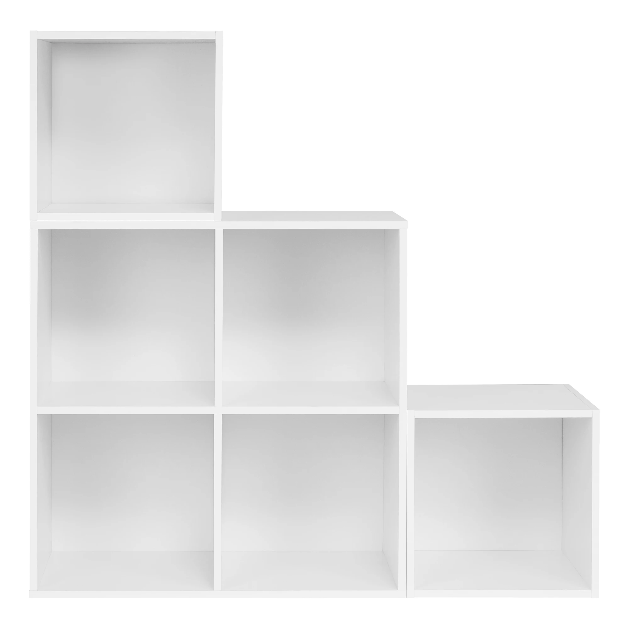 WOLTU Stehendes weißes Bücherregal, Würfelregal mit 6 Fächern, Schrank für Wohnzimmer, Lesezimmer, Schlafzimmer, Eingangsbereich – Detail 6