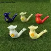 Coloured Drawing Ceramic Water Bird Whistle With Lanyard Bathtime Musical Toy For Kid Early Learning Educational Toy 1Pc 1
